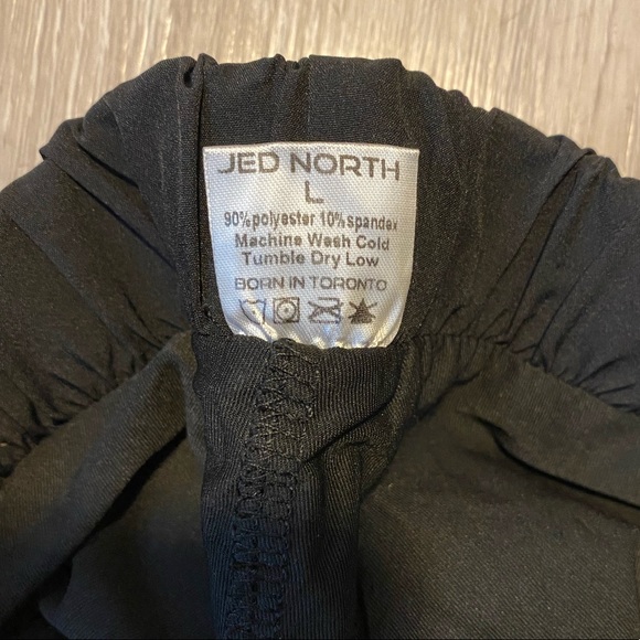 JED NORTH - Black Athletic Double-Layered Running Shorts - Size Medium - Picture 3 of 12